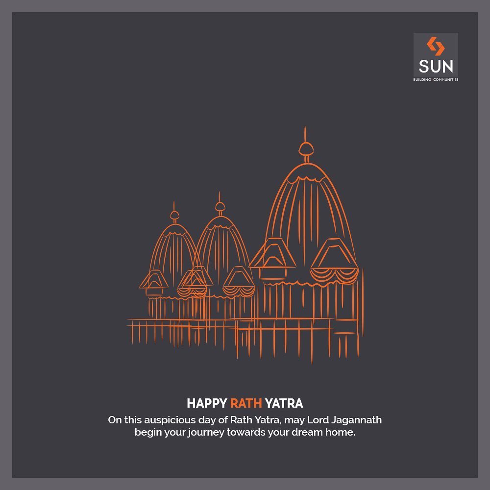 On this auspicious day of Rath Yatra, may Lord Jagannath begin your journey towards your dream home.

#rathyatra #realestateahmedabad #sunbuildersgroup #ahmedabad