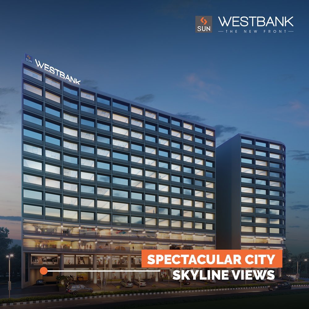 Sun West Bank introduces to you, Exclusive Office and Retail Segments at a prime location right on the Riverfront, providing an Inspirational Work Environment. Maintaining functionality and appeal along with a picturesque design, makes this Business Hub more lucrative and purposeful.

#SunWestBank #SunBuildersGroup #Ahmedabad #Gujarat #RealEstate #SunBuilders #Ashramroad #Riverfront #offices #showrooms