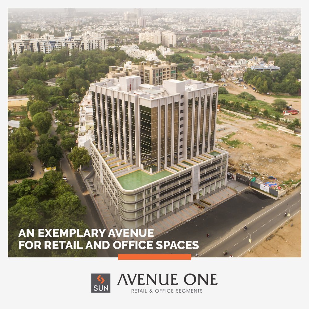 Sun Avenue One is a Venue for a Vision with 4 Storeys of Retail and 9 levels of Office Segments. Along with being well planned and brilliantly located, It is designed to Inspire Growth. The Office Spaces enhance Efficiency while Retail Spaces provide an Accentuating Experience with fantastic visibility. 

#SunAvenueOne #Ahmedabad #SunBuildersGroup #Gujarat #RealEstate #SunBuilders #Manekbaug #Offices #Commercial #Retail