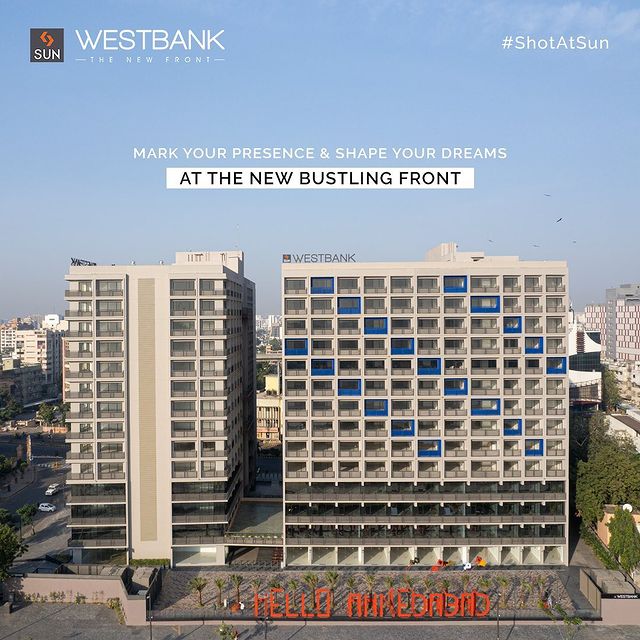 With retail outlets on the ground, first, second and third storeys and small to medium size offices on the fourth to thirteenth floor; Sun WestBank has been already outshining the rest in the city while becoming the new bustling front at Ashram Road, Ahmedabad.

Be a part of this iconic development!

For Details Call: +91 9978932057

Location: Ashram Road, River Front
Status: Possession Ready
Architect: @hm.architects
Photography: @umangshahphotography

#SunBuildersGroup #SunBuilders #SunWestBank #ShotAtSun #Commercial #Offices #Retail #AshramRoad #RiverFront #PossessionReady #BuildingCommunities
