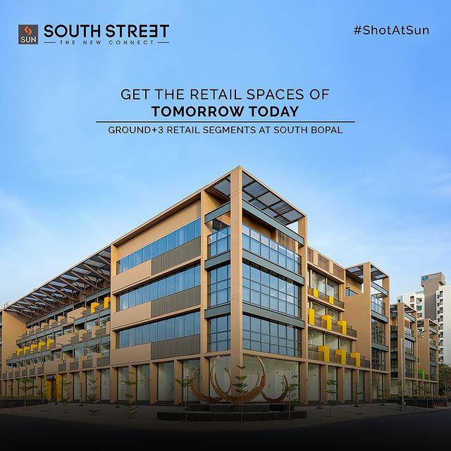 The best success stories come to life only when you start your preparations today!

Get your retail-space booked at Sun South Street that has been designed to offer maximum visibility and high footfalls. The most desirable commercial project of South Bopal comprising of the Ground+3 Retail Segments Which Will Give you the best growth opportunities.

For Details Call: +91 99789 32081

Location: South Bopal
Status: Ready Possession
Architect: @hm.architects

#SunBuildersGroup #SunBuilders #SunSouthStreet #Retail #Showrooms #SouthBopal #ShotAtSun #SOBO #ReadyPossession #BuildingCommunities #RealEstateAhmedabad
