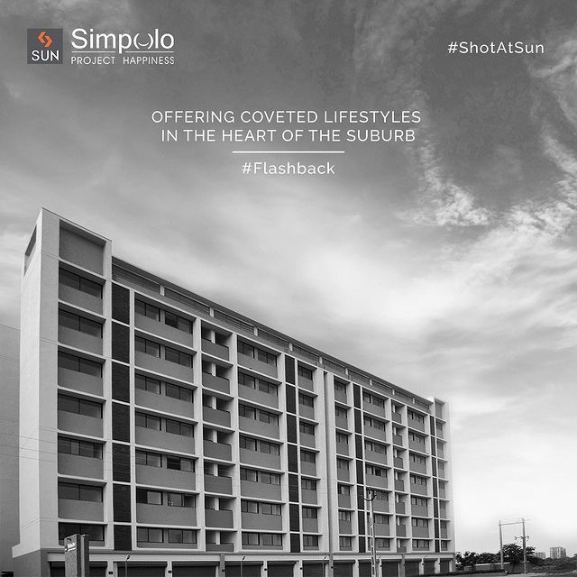 The residential project Sun Simpolo by Sun Builders Group has been offering the coveted lifestyles at North Bopal. The project compromises of the 1 & 1.5 BHK apartments that are the home to 236 happy families.

Doing justice to compact living, this project has been adding value to our presence in the realm of real-estate.

Location - North Bopal
Year Of Completion – 2017

#SunBuildersGroup #SunBuilders #SunSimpolo #Simpolo #BuildingCommunities #Residential #RealEstateAhmedabad #FlashBack #CompletedProject