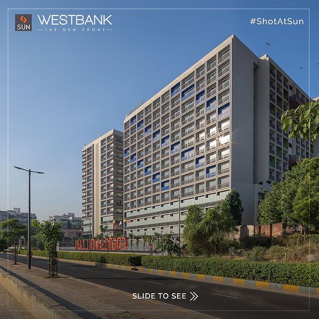 Being an outstanding commercial establishment in the most coveted vicinity of the city; Sun Westbank boasts of offering the vibrant work spaces to make every moment defining and every single day productive.

Only few units of the office & retail segments starting from 750 sq.ft onwards are left.
Grab your opportunity to be a part of this iconic development!

For Details Call: +91 9978932057
Location: Beside Vallabh Sadan, Ashram Road
Status: Possession Ready

#SunBuildersGroup #SunBuilders #SunWestBank #ShotAtSun #Commercial #Offices #Retail #AshramRoad #RiverFront #PossessionReady #BuildingCommunities