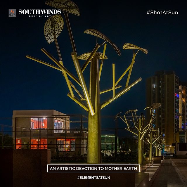 With the virtue of installing such magnificently designed art installations, we aim to convey the message of harmony between art and the environment while inspiring dialogue and fostering community.

#EelementsAtSun #ArtInstallation #SunBuildersGroup #SunBuilders #SunSouthWinds #Residential #Retail #SouthBopal #SOBO #BuildingCommunities #RealEstateAhmedabad