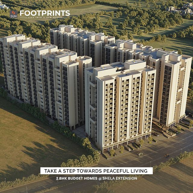 Get ready to move forward in the right direction and experience the perks of peaceful living, at our 2 bhk budget homes in a noteworthy residential area- Shela Extention.

Sun Footprints, a well-planned gated community with its architectural plan and an assortment of modern lifestyle amenities designed to prioritize the needs of its residents while retaining comfort, convenience, and aesthetic appeal.

For Details Call: +91 99789 32073
Location: Shela Extension
Status: Under Construction

#SunBuildersGroup #SunBuilders #2BHKHomes #Shops #StepSetHome #ProjectInMaking #Shela #ShelaExtension #SunBuilders #RealEstate #SunFootprints #Ahmedabad #Gujarat