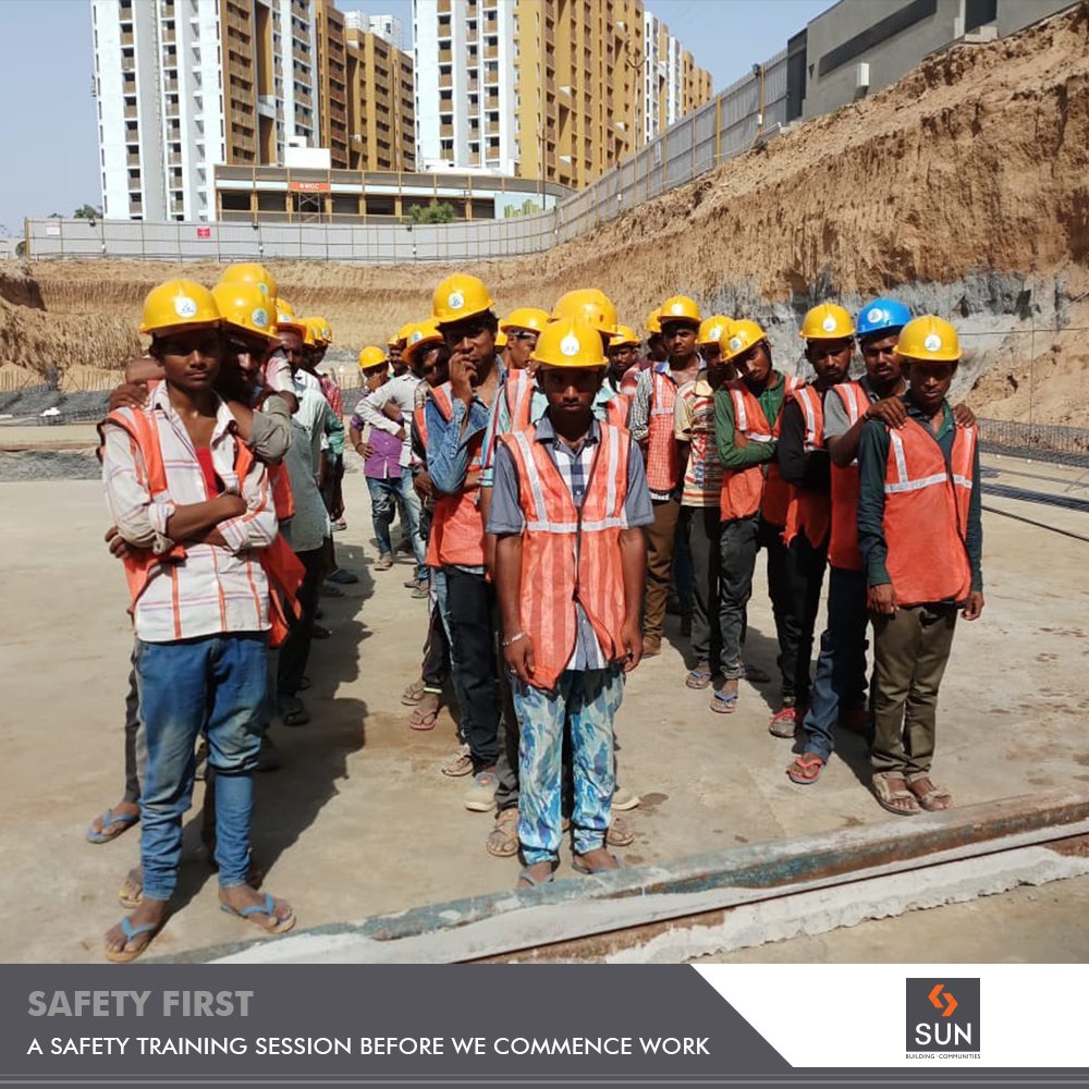 Every individual working at Sun Builders Group is important to us! Thus to ensure the safety of our onsite workers, a safety drill is organized to ensure smooth operations.

#SunBuildersGroup #RealEstate #SunBuilders #Ahmedabad #Gujarat https://t.co/fPPDZ6TNrJ