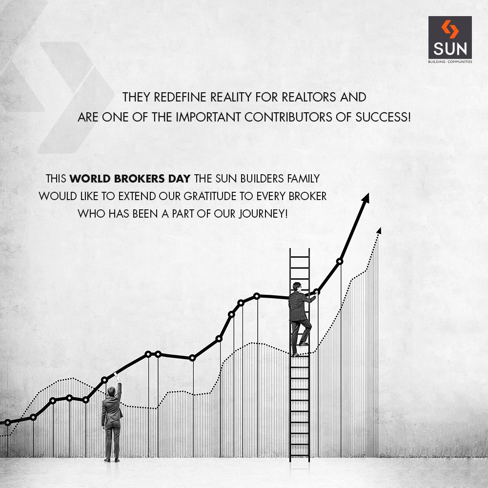 We extend our gratitude to every #broker who has been a part of our journey!

#WorldBrokersDay #SunBuildersGroup #RealEstate #SunBuilders #Ahmedabad #Gujarat https://t.co/fttPFsEfM2
