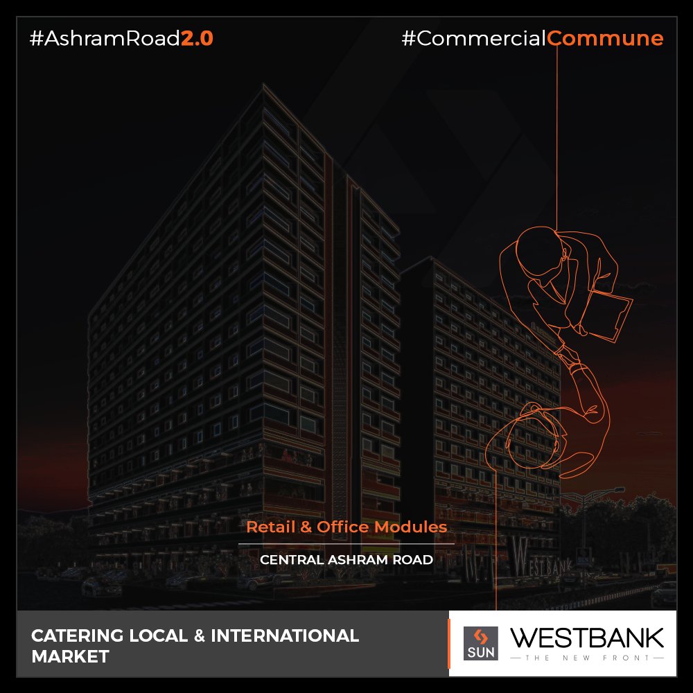 Retail & office modules that cater to the generation next entrepreneurs!

#SunBuilders #RealEstate #WestBank #SunWestBank #Ahmedabad #Gujarat #SunBuildersGroup #AshramRoad2point0 #commercialcommune #ComingSoon #NewProject https://t.co/bwKPjPVYrT