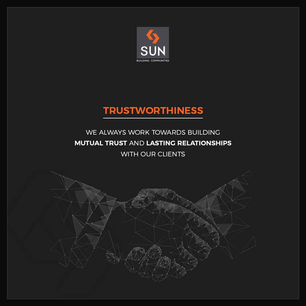 Working in accordance with achieving mutual trust & building lasting relations!

#SunBuilders #RealEstate #Ahmedabad #RealEstateGujarat #Gujarat https://t.co/TfSciMxdLT