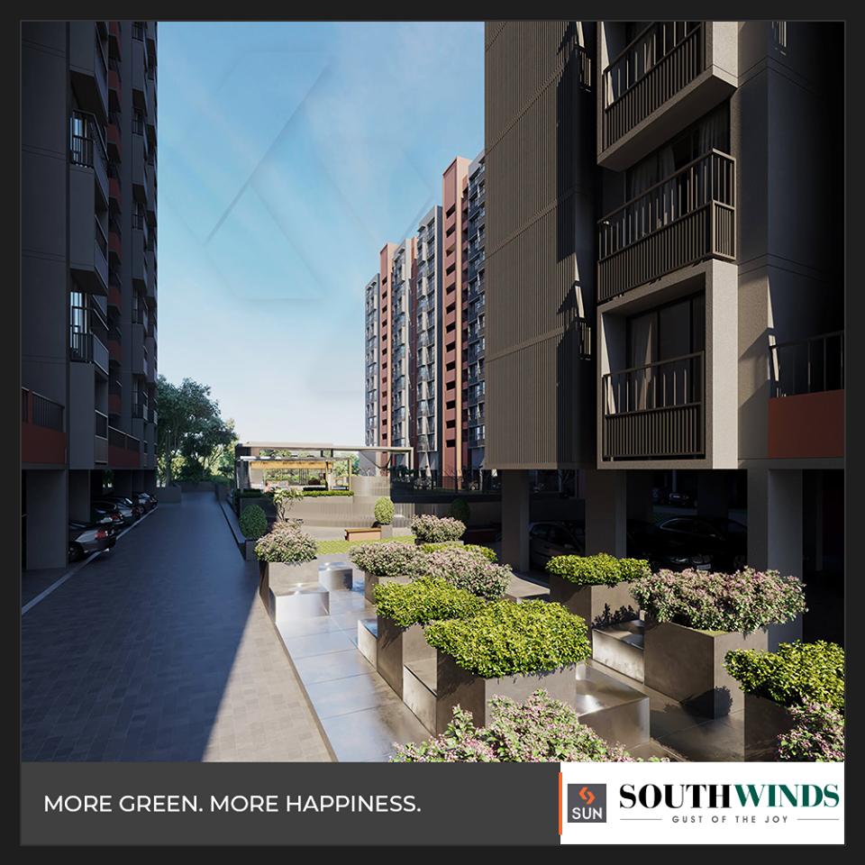 Indulge in living amidst more greens & more happiness!

#SouthWinds #ResidentialLiving #SunBuilders #RealEstate #Ahmedabad #RealEstateGujarat #Gujarat https://t.co/et759mJMEW