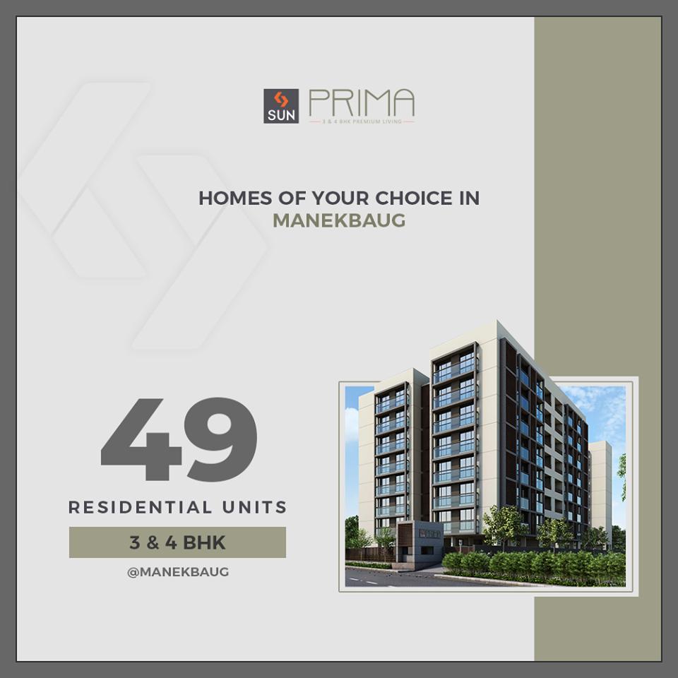 #SunPrima a plush 3 & 4 BHK at Manekbaug offers you the homes of your choice. 

#SunBuilders #JourneyOfPastYear #RealEstate #ProgressiveSpaces #Ahmedabad #Gujarat https://t.co/c5DRrtk5e7