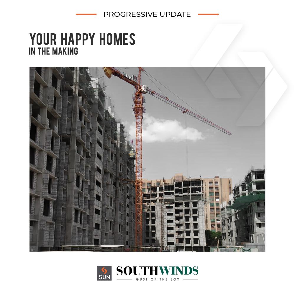 Shaping up your happy homes at #SunSouthwinds.

#ProgressiveUpdate #SunBuilders #RealEstate #ProgressiveSpaces #Ahmedabad #Gujarat https://t.co/8SWFwVgPAZ