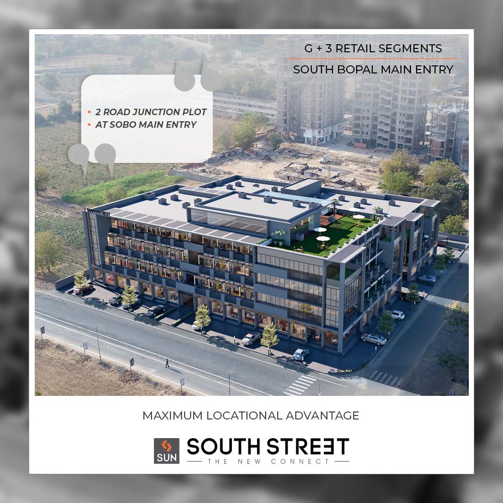South street provides you with maximum locational advantage with lucrative connectivity at the #SoBo main entrance!

#SunSouthStreet #SouthBopal #SunBuildersGroup #Ahmedabad #Gujarat https://t.co/s1spbDOLNO