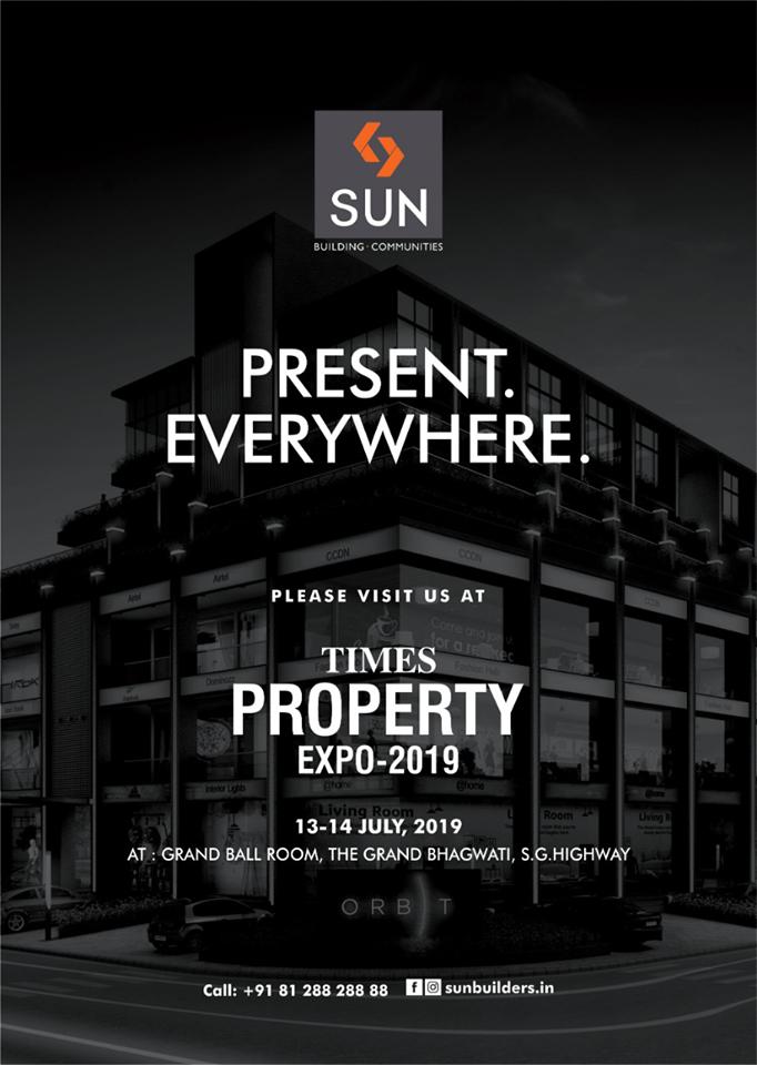Visit us at the Times Property Expo-2019 this weekend at the Grand Ball Room, The Grand Bhagwati!

#TimesPropertyExpo #TimesPropertyExpo2019 #SunBuildersGroup #Ahmedabad #Gujarat https://t.co/fJoecaHCz6