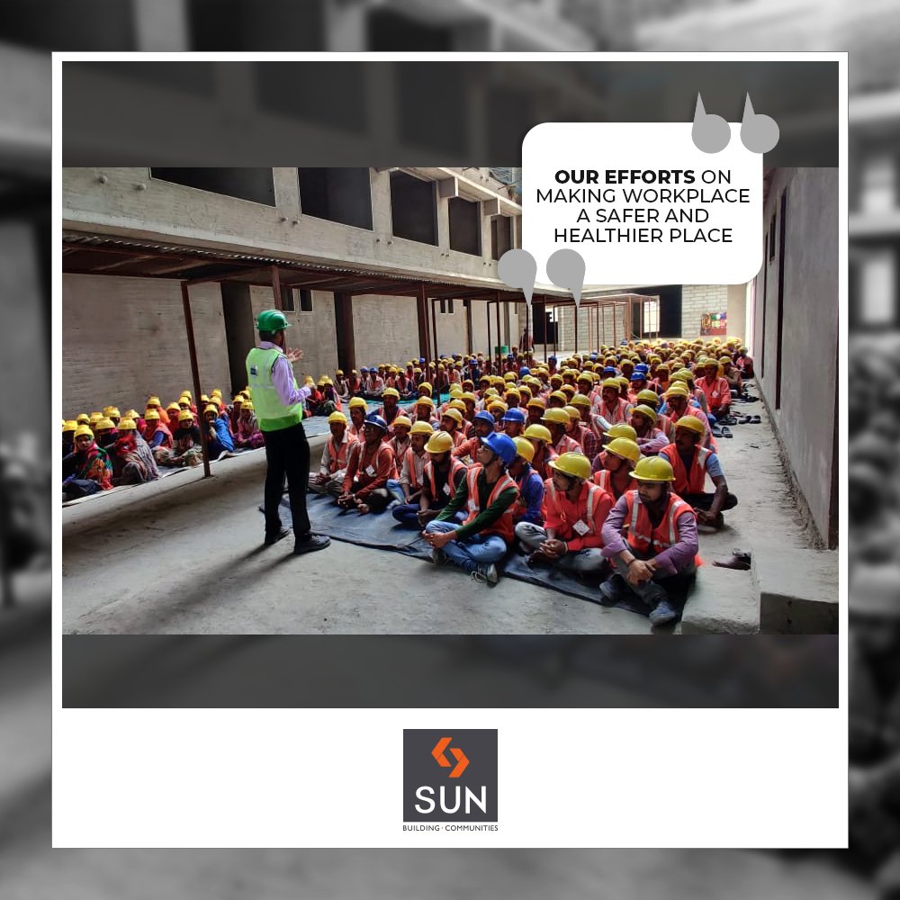 On this 49th National Safety Week our safety expert gave an expert lecture and demonstration about safe practices at construction sites.

#NationalSafetyWeek #SafetyWeek #Safety #SunBuildersGroup #RealEstate #SunBuilders #Ahmedabad #Gujarat https://t.co/SGjZdcu5wf