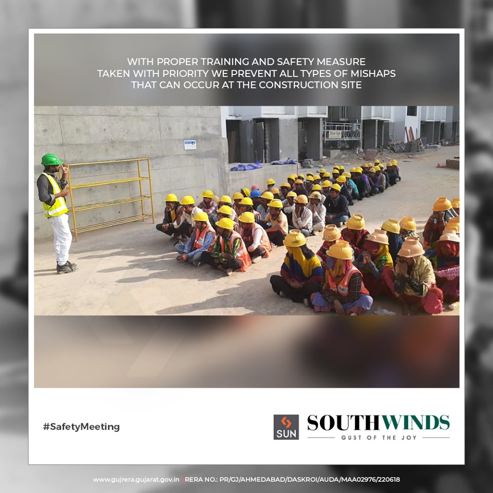 With proper training and safety measures taken with priority we prevent all types of mishaps that can occur at the construction site.

#Safety #SunBuildersGroup #RealEstate #SunBuilders #Ahmedabad #Gujarat https://t.co/NgpoCAiQIv