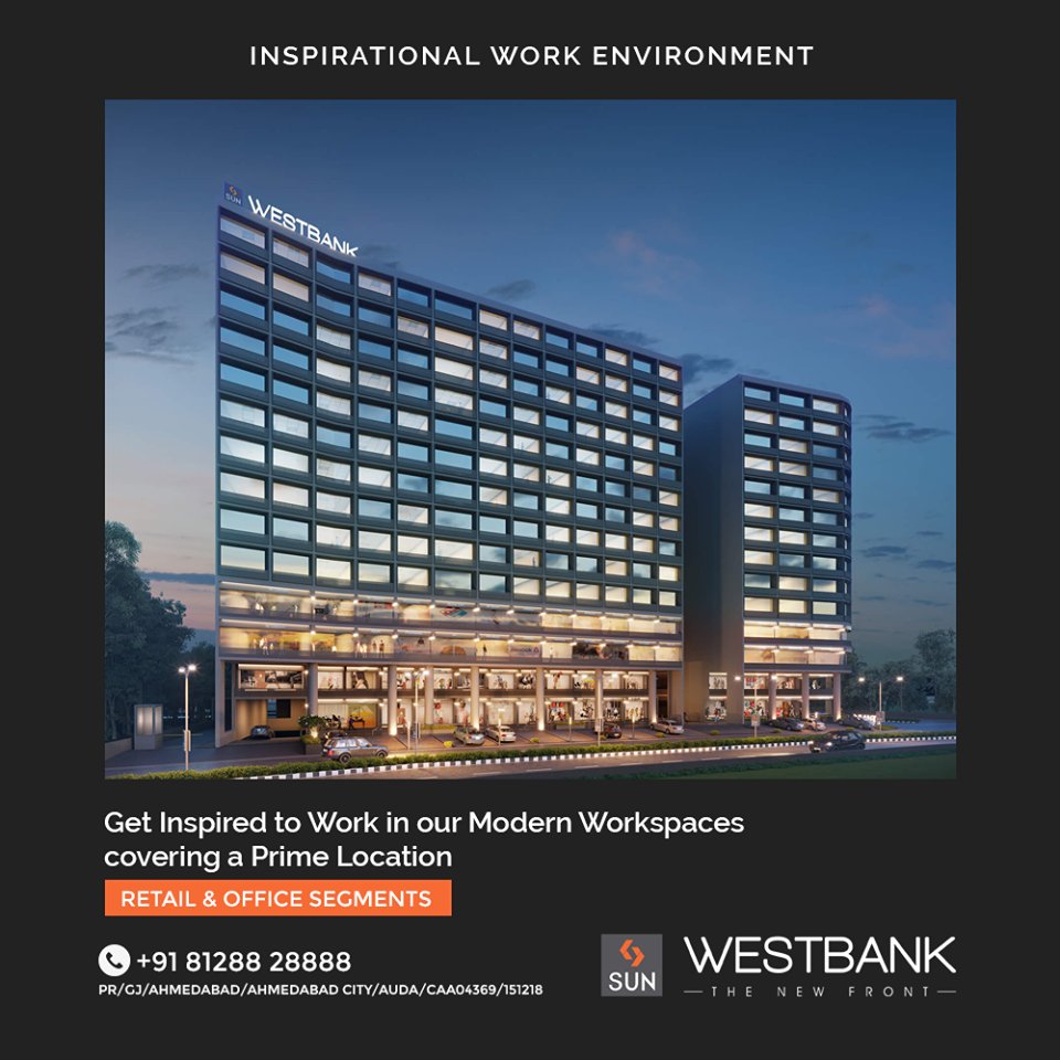 When you mention innovation, hard work and success, opportunities at the Project Sun Westbank provides an 
ReadMore:https://t.co/2b0Y1fgF5R

#SunWestBank #SunBuildersGroup #Ahmedabad #Gujarat #RealEstate #SunBuilders #Ashramroad #Riverfront #offices #showrooms https://t.co/4CQtHIOE06