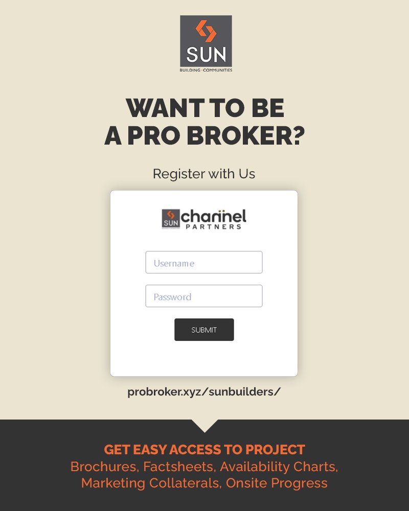 All the Channel Partners out there, this is a great opportunity for you to strengthen your bond with us by getting premium access to all our Projects. 
What are you waiting for?
Register today on the link:
https://t.co/QCeyCtdpYk
#ProBrokers #ChannelPartners #Brokers #SunBuilders https://t.co/xdMJ2KkkJ4
