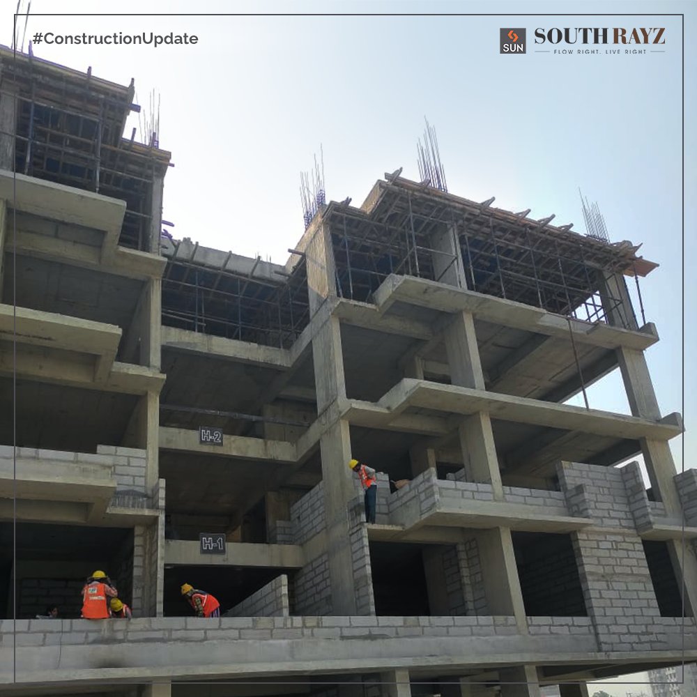 Sun Builders,  SunSouthRayz, ConstructionUpdate, SunBuilders, Retail, Residential, AffordableHomes, 2BHK, 3BHK, SouthBopal, SOBO, RealEstate