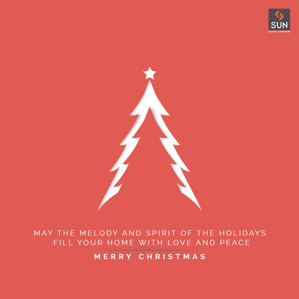 May the melody and spirit of the holidays fill your home with love and peace.

#Christmas #MerryChristmas #Christmas2020 #Festival #Cheers #Joy #Happiness #SunBuildersGroup #SunBuilders #RealEstate #Ahmedabad #RealEstateGujarat #Gujarat https://t.co/Osr0Q1ZYI9