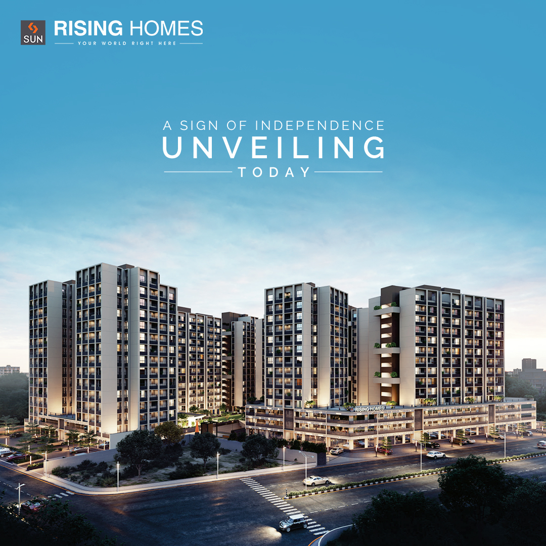 Rise above the rest and claim your Ownership as you live your life Independently ahead!
Unveiling Sun Rising Homes, affordable 1 /1.5 BHK Compact Homes & Shops in close proximity to SG Highway & well-populated townships.

#SunBuildersGroup #SunRisingHomes #RisingHomes #Residental https://t.co/YpcYpNMhx5