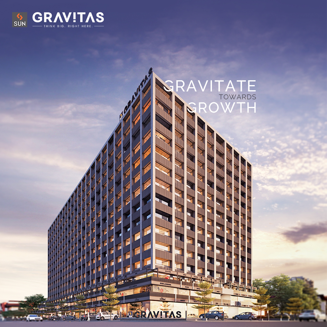 A thriving Business presence at the center of the city is all you need to gravitate growth.  Stay well connected to the prime business hubs like SG Road, Prahladnagar and Shyamal Cross Roads with an easy access to Transport nodes like BRTS/Metro.
#SunBuilders #SunGravitas https://t.co/mGZgwjG0eC