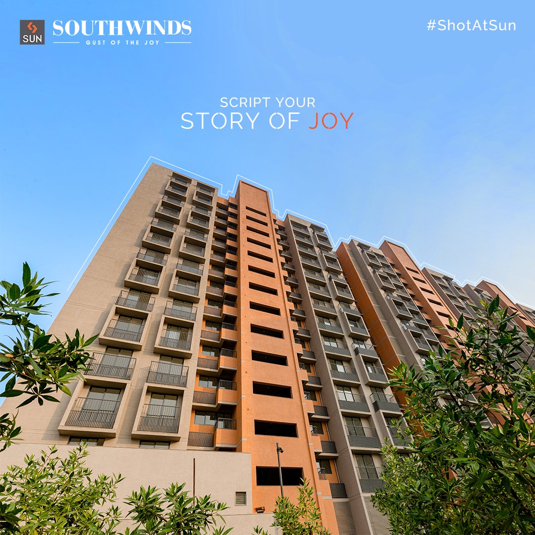 Your story of joy starts here.
Sun South Winds is here to convert your Finite Time into Infinite Memories. 

#SunBuildersGroup #SunBuilders #SunSouthWinds #Residential #Retail #SouthBopal #ShotAtSun #SOBO #RealEstate #BuildingCommunities #RealEstateAhmedabad #Ahmedabad https://t.co/Cfdde8HQpc
