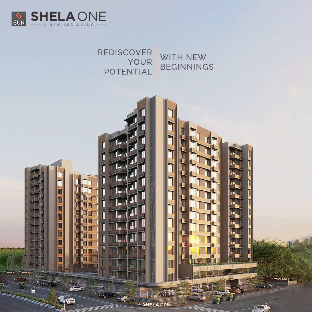Exhibiting fine living, Sun Shela One marks a new beginning of your Life as you turn our 2 & 2.5 BHK Houses into Homes with your Laughter and Memories. Rediscover your potential with surroundings that encourage you to invite positivity & happiness in tough times. 
#SunBuilders https://t.co/eGwLGuXd6z
