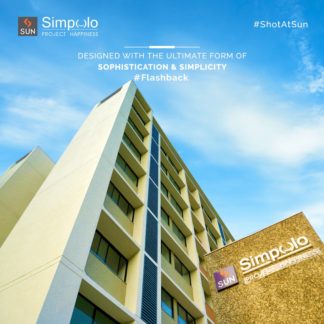 Inspired by art of fascination, #SunSimpolo has been designed to personify the simplest form of simplicity & sophistication.

The residential property located in Bopal, Ahmedabad; Sun Simpolo does complete justice to the adage that “less is more”.

#SunBuildersGroup #SunBuilders https://t.co/CNCns1kDxS