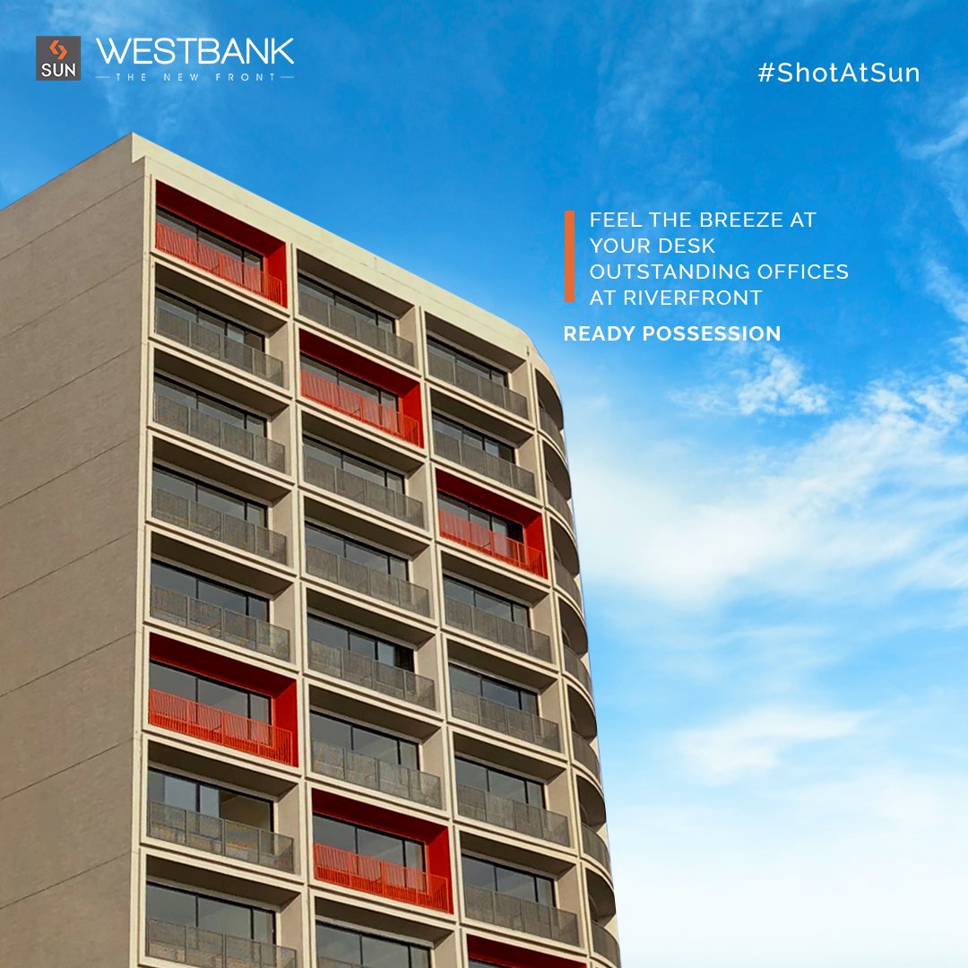 Perks of having your office space near to the refreshing riverfront are a gracious plenty!

#SunBuildersGroup #SunBuilders #SunWestBank #ShotAtSun #Commercial #Offices #Retail #AshramRoad #RiverFront #PossessionReady #BuildingCommunities #SmartInvestment #RealEstateAhmedabad https://t.co/pN5t4HqiYS
