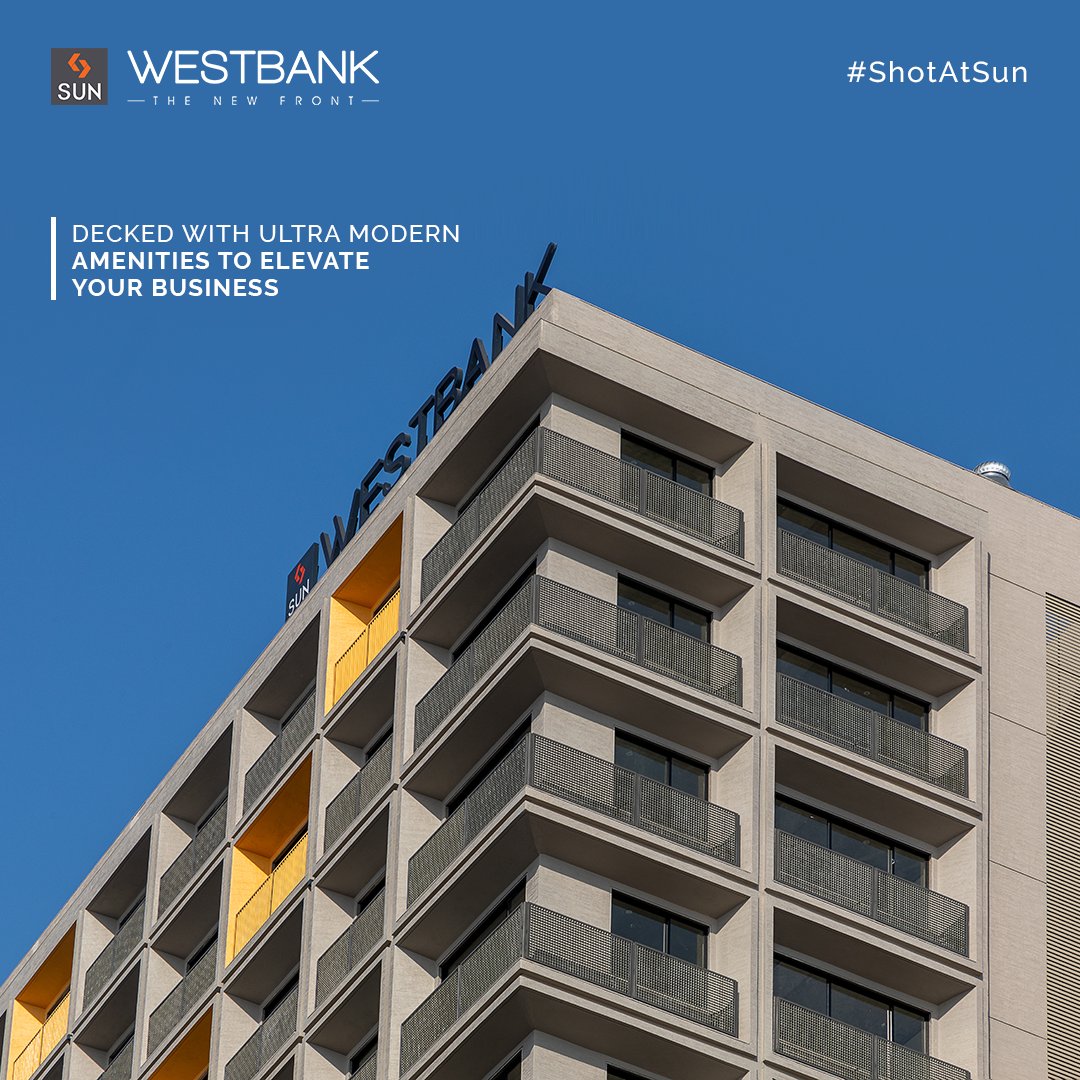 Happiness is working peacefully amidst the blissful environ. Work effectively, keeping stress and exhaustion at bay.

#SunBuildersGroup #SunBuilders #SunWestBank #ShotAtSun #Commercial #Offices #Retail #AshramRoad #RiverFront #PossessionReady #BuildingCommunities #SmartInvestment https://t.co/qrYTEIxDMV