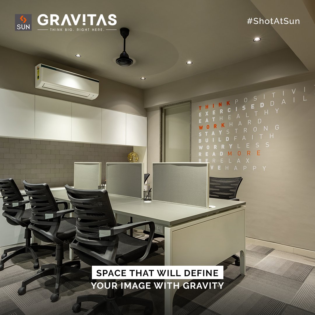 Even when you remain seated at the cubicles, let your ideas be out of the box. 

#SunBuildersGroup #SunBuilders #SunGravitas #SampleOffice #CommercialSpace #Offices #Retail #Showrooms #PossessionShortly #BuildingCommunities #SmartInvestment #ShyamalCrossRoad #RealEstateAhmedabad https://t.co/W8KDy3FeQa