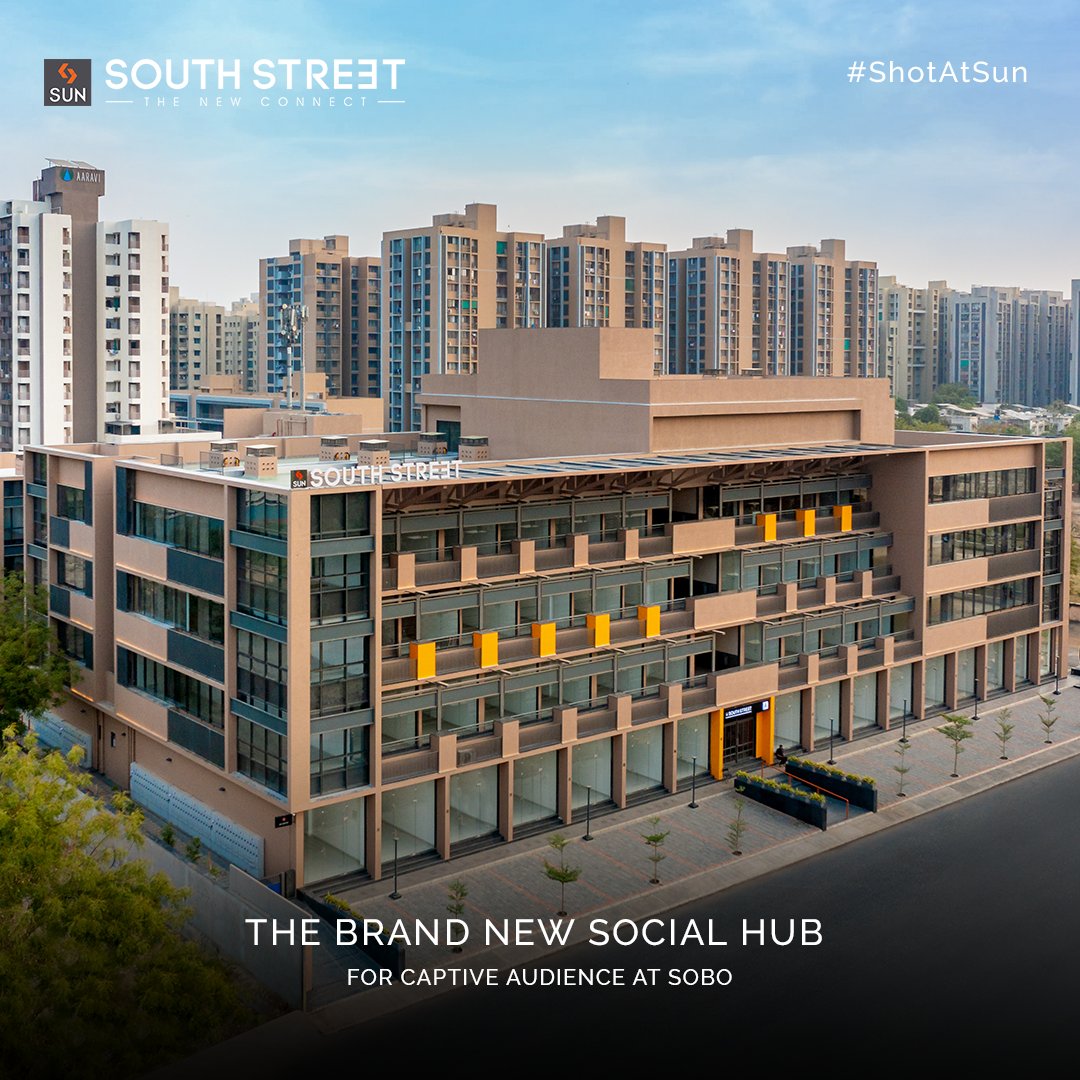 Being located in the prime location, #SunSouthStreet is a dense property that is poised to become the new social hub at #SOBO meeting all daily consumable & social requirements and needs.

For Details Call: +91 99789 32081

Location: South Bopal
Status: Ready Possession https://t.co/njVlbwRASn