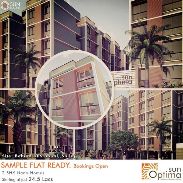 Sun Optima-2 BHK Nano Homes starting at Rs.24.5lacs. Call us on +91 830 666 4888 #life #happiness #home #sampleflat. http://t.co/5iBNzfCSTb