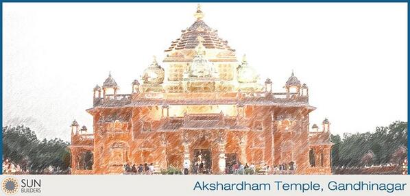 Rated as one of the wonders of the modern world, #Akshardham is the largest temple in #Gujarat. @AmdavadHeritage http://t.co/kU7wrcjPvq