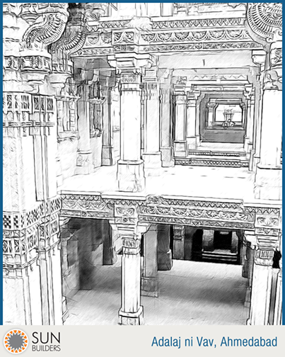 Adalaj Ni Vav intricately carved five-storeyed step-well is not just a cultural landmark. #architecture #landmark http://t.co/S9ZQwV1qqg