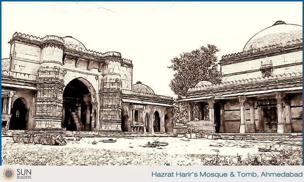Hazrat Harir's Mosque & Tomb are located at Asarwa in #Ahmedabad , were built around 1501 AD. #culture #landmarks http://t.co/XO76QJT5ZR