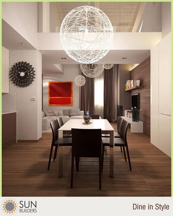 Good lighting can make a small room look big & a big room more #stylish 
#dining #decor http://t.co/hxyjLuKdg5