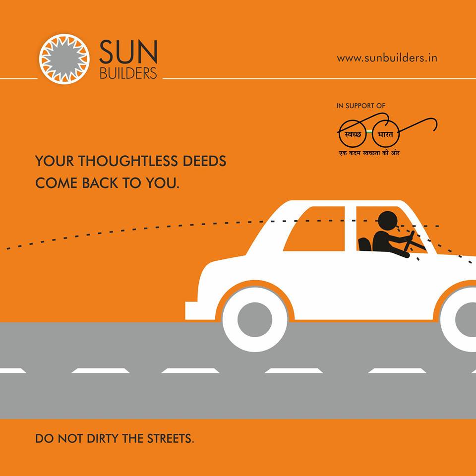 Do not dirty the streets by spitting or littering. It might come back to you.
#SunBuildersGroup #SwachhBharatAbhiyan http://t.co/zevEJ0rQdJ