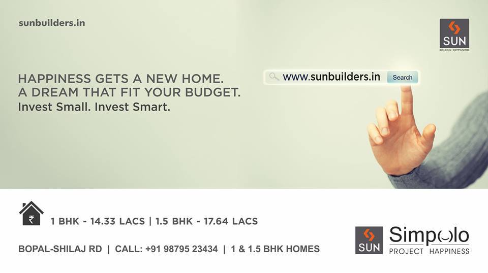 Presenting #SunSimpolo, smart 1-1.5 BHK #homes in the thriving location of Bopal Shilaj Road http://t.co/ba0lmKvR0V http://t.co/uUcTQ2BXu4