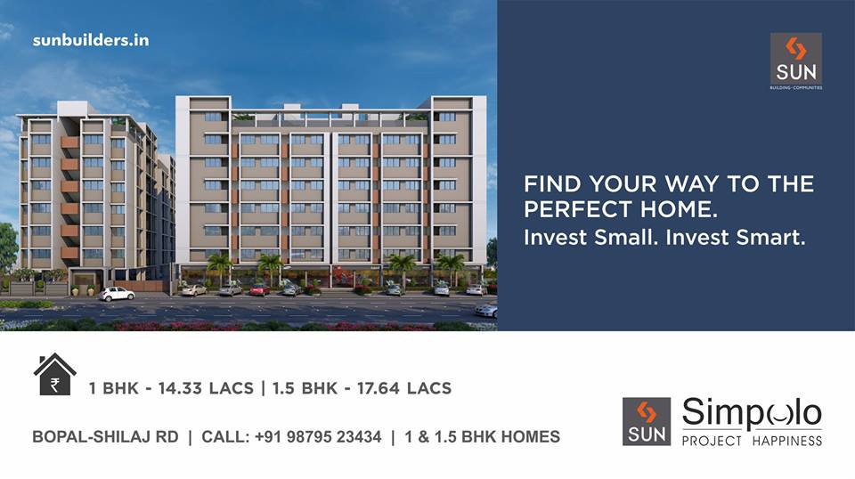 #SunSimpolo presents 1&1.5 BHK homes starting from just Rs. 14.33 lacs.
Book here: http://t.co/3sruzZ3OZD http://t.co/zE6dpGWoxG