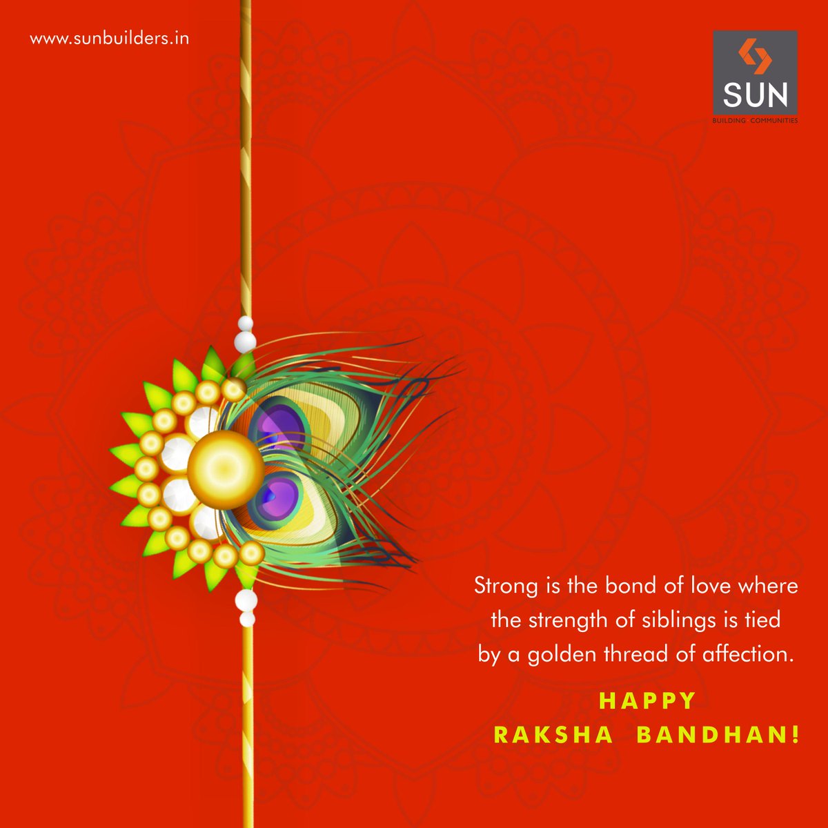Sun Builders Group wishes all brothers & sisters a very Happy Raksha Bandhan today! http://t.co/oZ0F1FS7xF