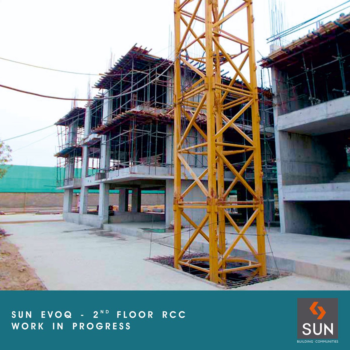 2nd floor of Sun Evoq is under construction. Soon Ahmedabad will witness this finest piece of luxury. https://t.co/MqGz2LQmvx