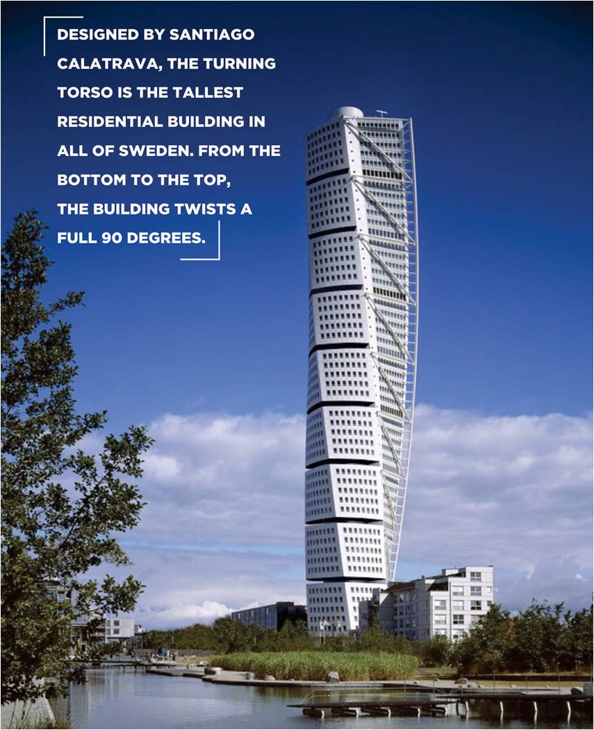 Sun Builders Artisticarchitecture Turning Torso Is A Neo Futuristical Residential Skyscraper In Sweden Source Wikipedia