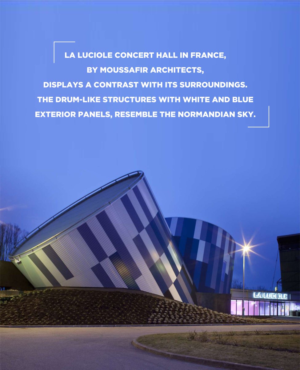 #ArtisticArchitecture: La Luciole Concert Hall-a unique centre by Moussafir Architects,France. https://t.co/0hHATJrx8O