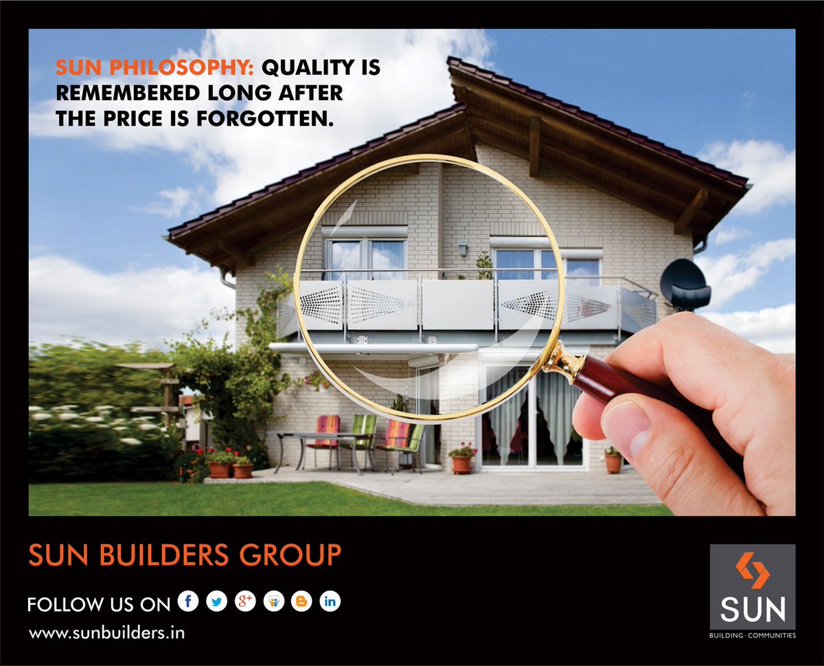 Quality is of utmost significance for Sun Builders Group.  

Visit: https://t.co/qd0RcEvkpD https://t.co/Av3VbdjfWg