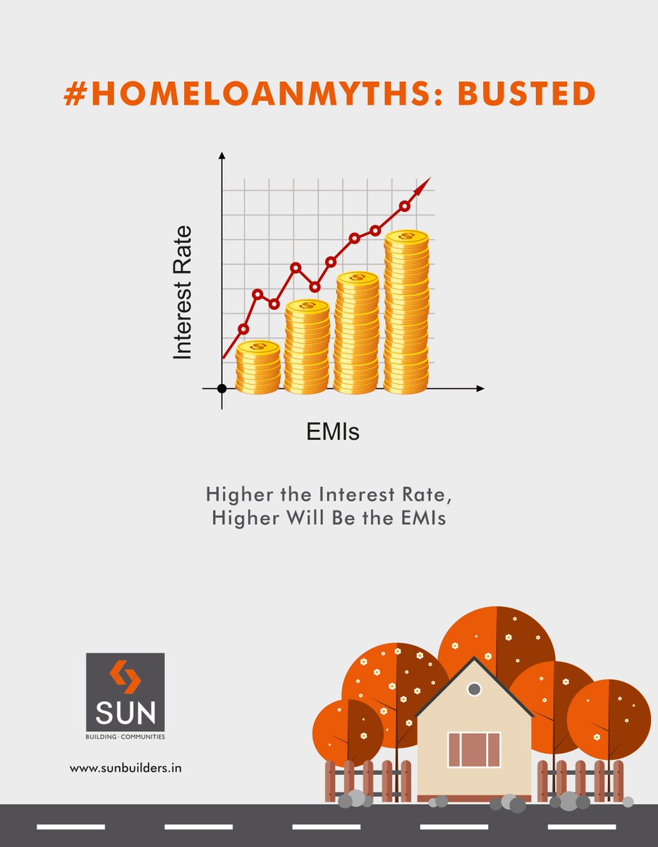 #HomeLoanMyths: Busted
If government raises interest rates, banks also raise home loan tenure for borrowers' ease. https://t.co/TdeSd6lVBO
