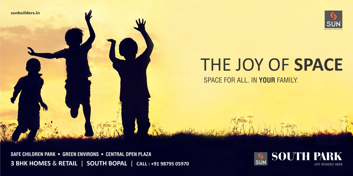 Experience the beauty of enormous space for you & your family only at Sun South Park.
Visit: https://t.co/UV5dx81sLq https://t.co/kueoyjMgqS