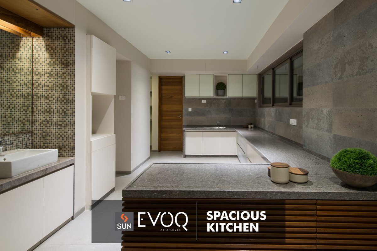 #SUNEVOQ - Our ultra-spacious abode offers you a spacious kitchen with impeccable interiors.https://t.co/lNq8TuY9Vr https://t.co/hO8d2PsfHC