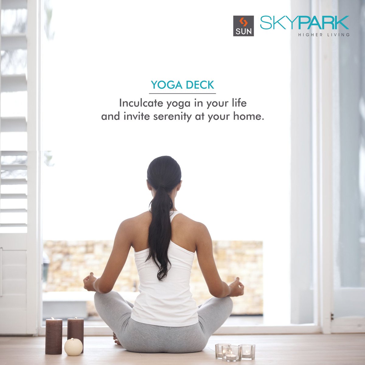 By practising yoga, it purifies your mind and soul and spread serenity at home. Enjoy the pleasure at #SunSkyPark https://t.co/di4vmoLFsN